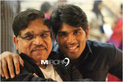 Allu Sirish with Allu Aravind