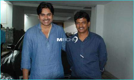 Pic Talk: Pawan Kalyan at Chiru's residence
