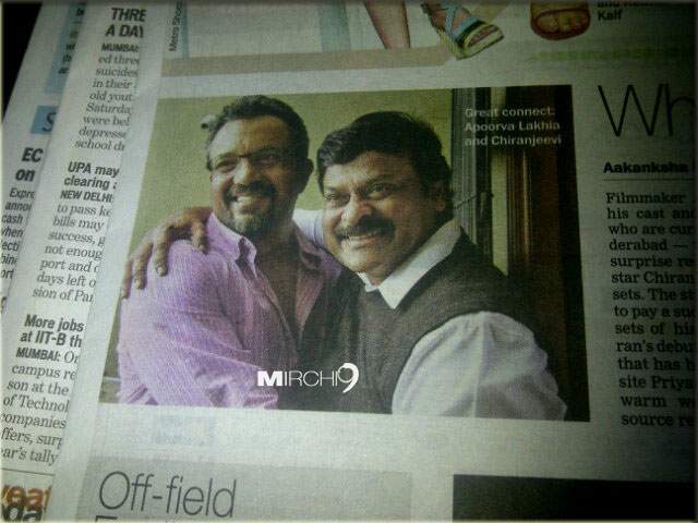 Apporva Lakhia with Chiranjeevi Apporva Lakhia with Chiranjeevi