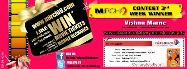 3rd week Winner
