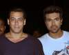 Salman on Yevadu set