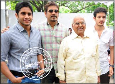 Akkineni family set for first shot of Manam