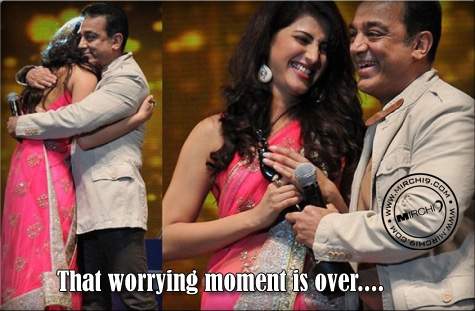 That worrying moment is over Sruthi Haasan