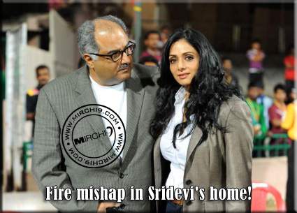 Fire mishap in Sridevi's home!