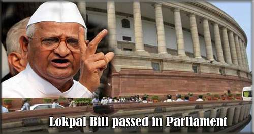 Lokpal Bill passed in Parliament