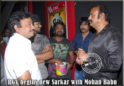 RGV begins new Sarkar with Mohan Babu