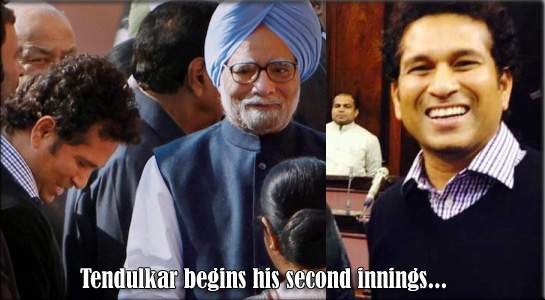 Tendulkar begins his second innings