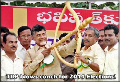 TDP blows conch for 2014 Elections!