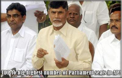 TDP to big highest number of Parliament seats in AP!