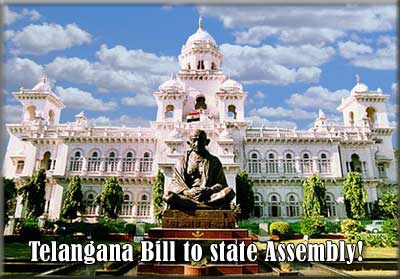 D-Day: Telangana Bill to state Assembly!