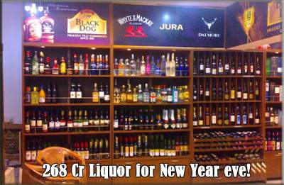 268 Cr Liquor for New Year eve!