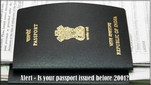 Alert - Is your passport issued before 2001?