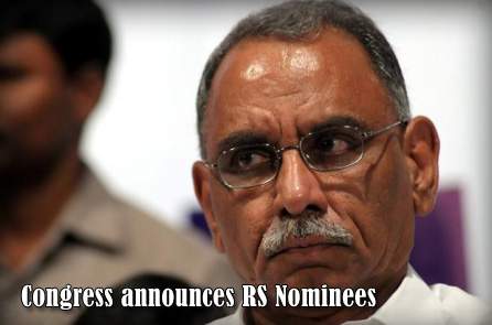 Congress announces RS Nominees