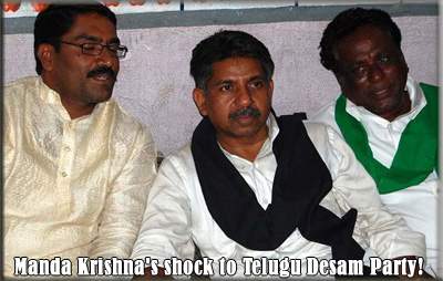 Manda Krishna's shock to Telugu Desam Party!