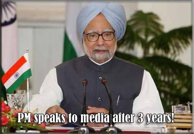 PM speaks to media after 3 years!