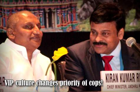 VIP culture changes priority of cops!