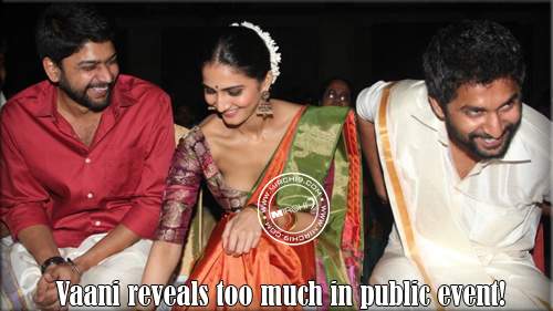 Vaani reveals too much in public event!