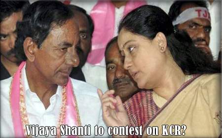 Vijaya Shanti to contest on KCR?