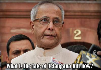 What is the fate of Telangana bill now?