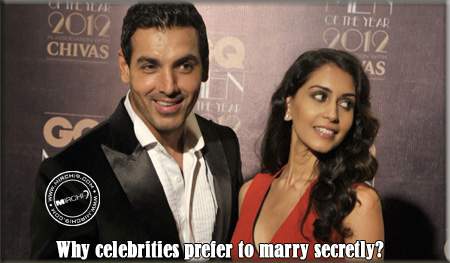 Why celebrities prefer to marry secretly?