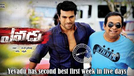 Yevadu has second best first week in five days