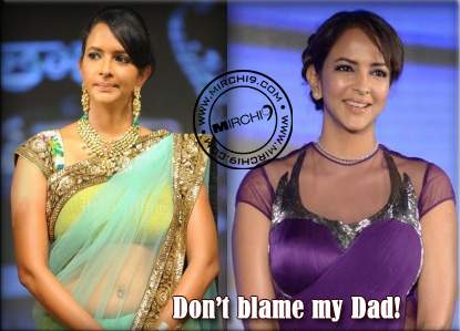 Don't blame my dad for my Telugu -Lakshmi  