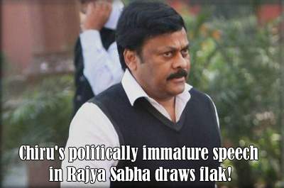 Chiru's politically immature speech in RS draws flak!