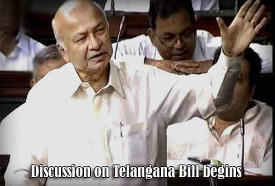 Discussion on Telangana Bill begins