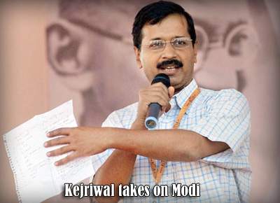 Kejriwal takes on Modi