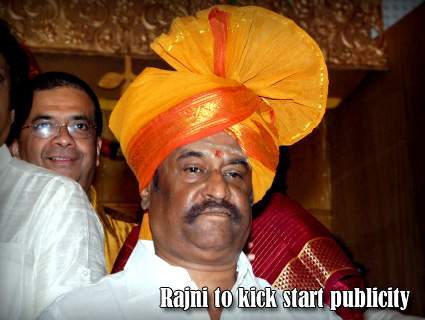 Rajni to kick start publicity