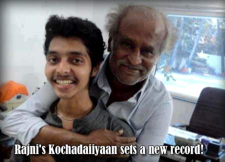 Rajni's Kochadaiiyaan sets a new record