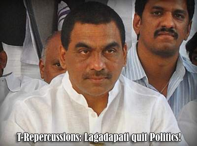 T-Repercussions: Lagadapati quit Politics!