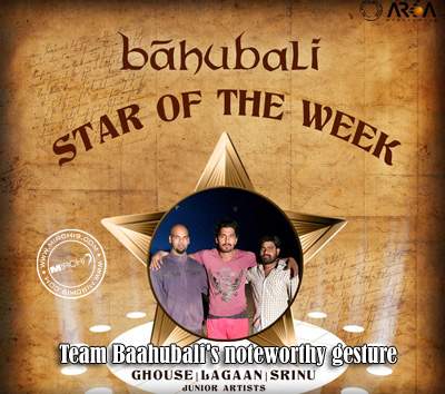 Team Baahubali's noteworthy gesture