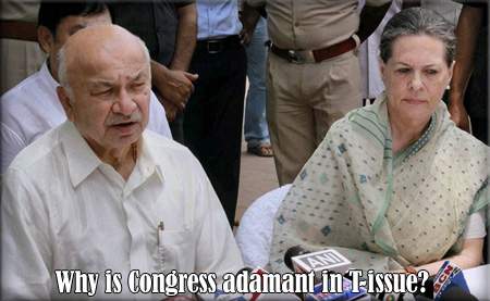 Why is Congress adamant in T-issue?
