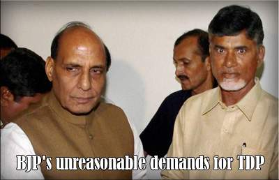 BJP's unreasonable demands for TDP