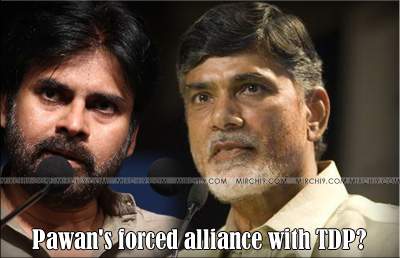 Pawan's forced alliance with TDP?