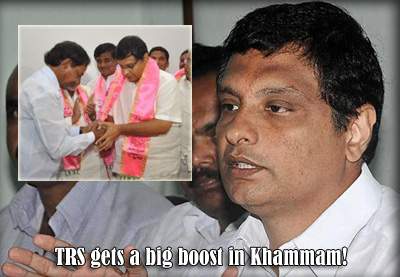 TRS gets a big boost in Khammam!