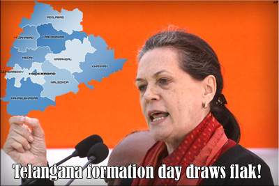 Telangana formation day draws flak!