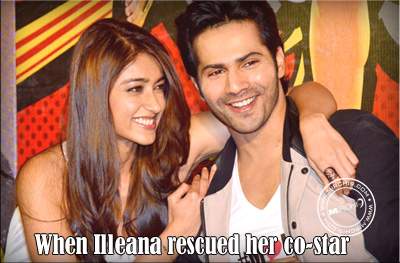 When Illeana rescued her co-star
