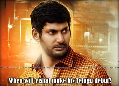 When will Vishal make his Telugu debut?
