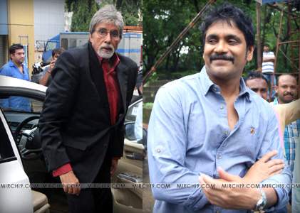 Amithab-Manam-shoot-pic