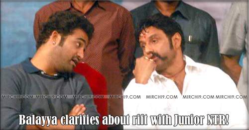 Balayya clarifies about rift with Junior NTR!