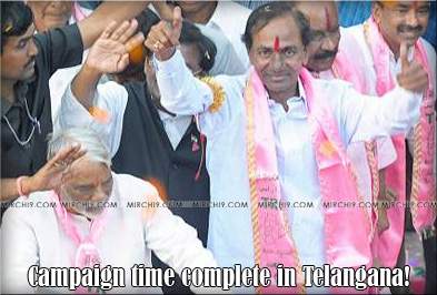 Campaign time complete in Telangana!