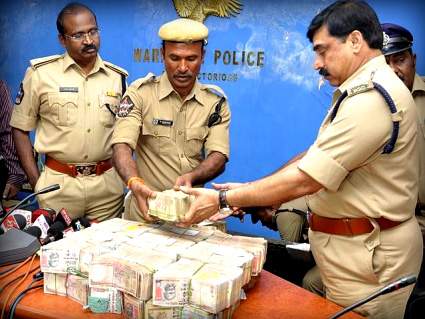 Cash seized in Elections india
