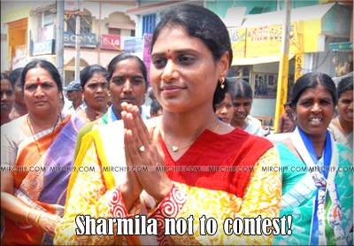 Sharmila-not-to-contest!