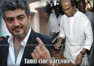 Tamil-cine-stars-vote