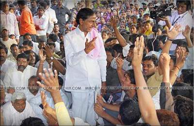 Why did OU students go against KCR?
