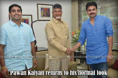 Pawan Kalyan returns to his normal look