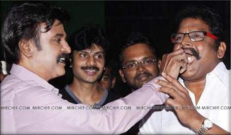 Superstar director celebrates birthday on sets