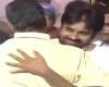 Pawan Kalyan hugs and wishes Naidu